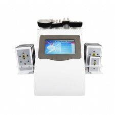 Multifunction 6 in 1 40K Ultrasonic Cavitation Vacuum Radio Frequency Laser 8 Pads lipo Laser Body Slimming Machine