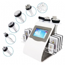 Multifunction 6 in 1 40K Ultrasonic Cavitation Vacuum Radio Frequency Laser 8 Pads lipo Laser Body Slimming Machine