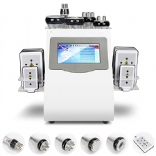 Multifunction 6 in 1 40K Ultrasonic Cavitation Vacuum Radio Frequency Laser 8 Pads lipo Laser Body Slimming Machine