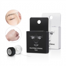 10M Black White Pre-Inked Microblading Eyebrow Marker Thread Permanent Makeup Eyebrow Mapping String Line Ruler