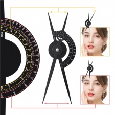 Professional Stainless Steel Isometric Golden Ratio Measurement Ruler Eyebrow Measuring Tool Permanent Makeup Eyebrow Ruler