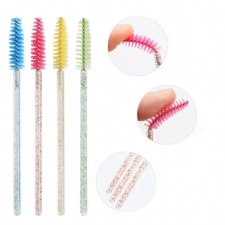 Crystal Eyelashes Makeup Brush Mascara Wands Eyelash Extension Tool Supplies Disposable Lash Brushes