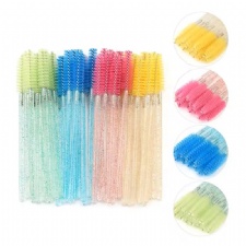Crystal Eyelashes Makeup Brush Mascara Wands Eyelash Extension Tool Supplies Disposable Lash Brushes