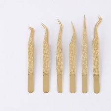6pcs Eyelash Extension Tweezers High Precision Lash Tweezer Stainless Steel Volume Lashes Extension Tweezers