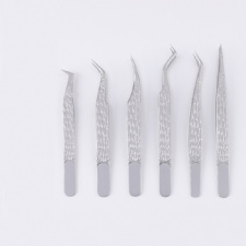 6pcs Eyelash Extension Tweezers High Precision Lash Tweezer Stainless Steel Volume Lashes Extension Tweezers